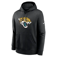 Sweat à capuche Nike noir avec logo du Jacksonville Jaguars Club pour homme