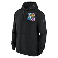 Men's Nike  Black Jacksonville Jaguars Crucial Catch Club Pullover Hoodie