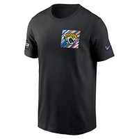 Men's Nike  Black Jacksonville Jaguars Crucial Catch Sideline Tri-Blend T-Shirt