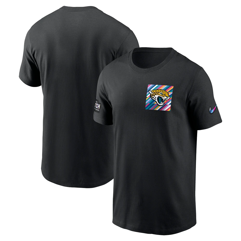 Men's Nike  Black Jacksonville Jaguars Crucial Catch Sideline Tri-Blend T-Shirt