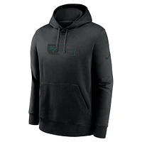 Men's Nike Black Jacksonville Jaguars Edge French Terry Club Pullover Hoodie