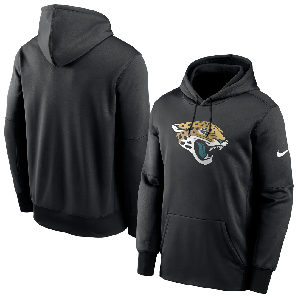 Chandail à capuchon Therma Performance avec logo primaire des Jaguars de Jacksonville Nike pour homme, noir