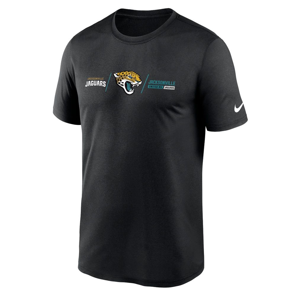 Men's Nike Black Jacksonville Jaguars Horizontal Lockup Legend Performance T-Shirt