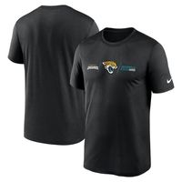 Men's Nike Black Jacksonville Jaguars Horizontal Lockup Legend Performance T-Shirt