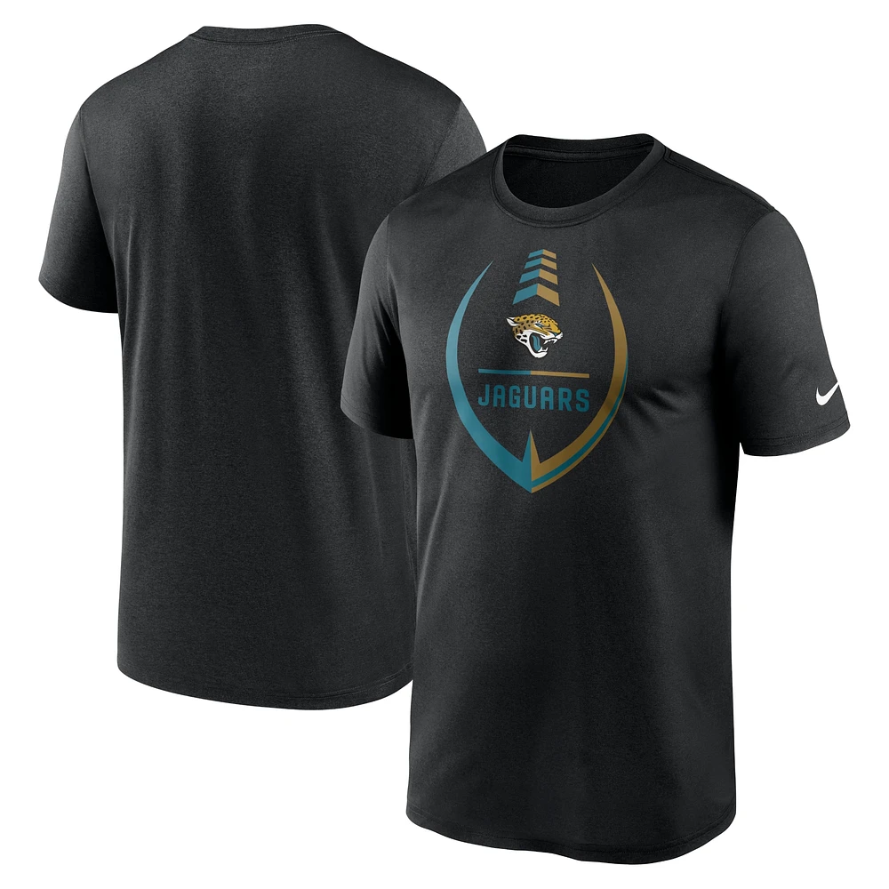 T-shirt Nike noir Jacksonville Jaguars Icon Legend Performance pour homme