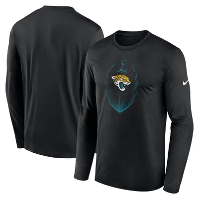 Men's Nike Black Jacksonville Jaguars Legend Icon Long Sleeve T-Shirt