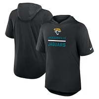 Men's Nike Black Jacksonville Jaguars Lockup Tri-Blend Hoodie T-Shirt