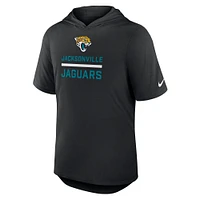 Men's Nike Black Jacksonville Jaguars Lockup Tri-Blend Hoodie T-Shirt