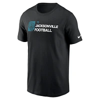 T-shirt Nike noir pour homme des Jacksonville Jaguars Outline