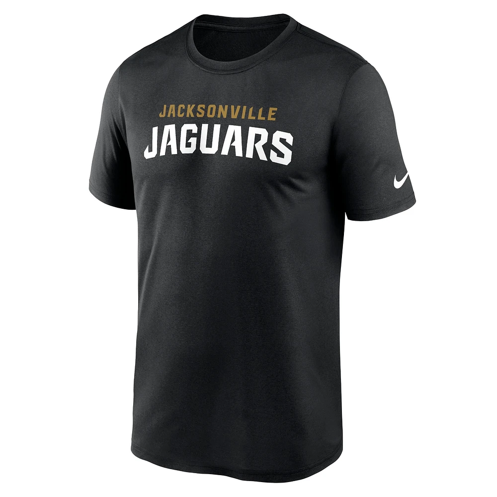 Men's Nike Black Jacksonville Jaguars Primetime Legend Wordmark Performance T-Shirt