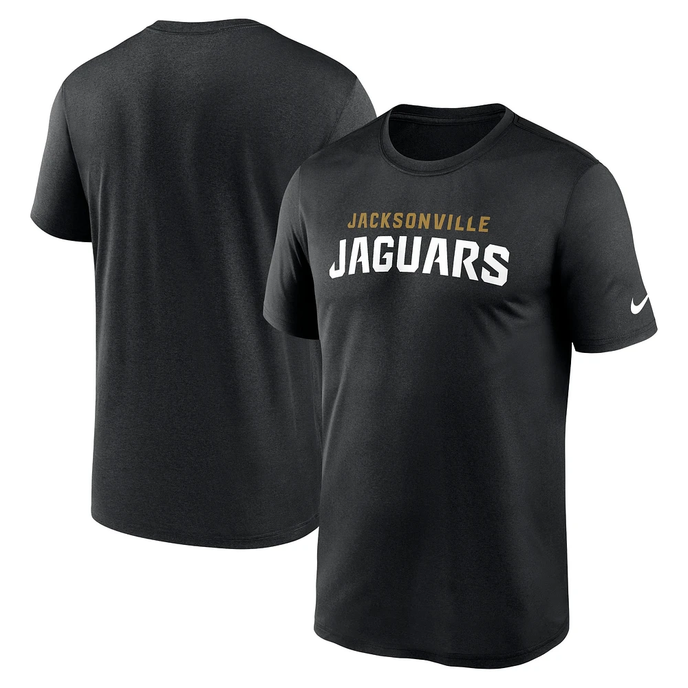 Men's Nike Black Jacksonville Jaguars Primetime Legend Wordmark Performance T-Shirt