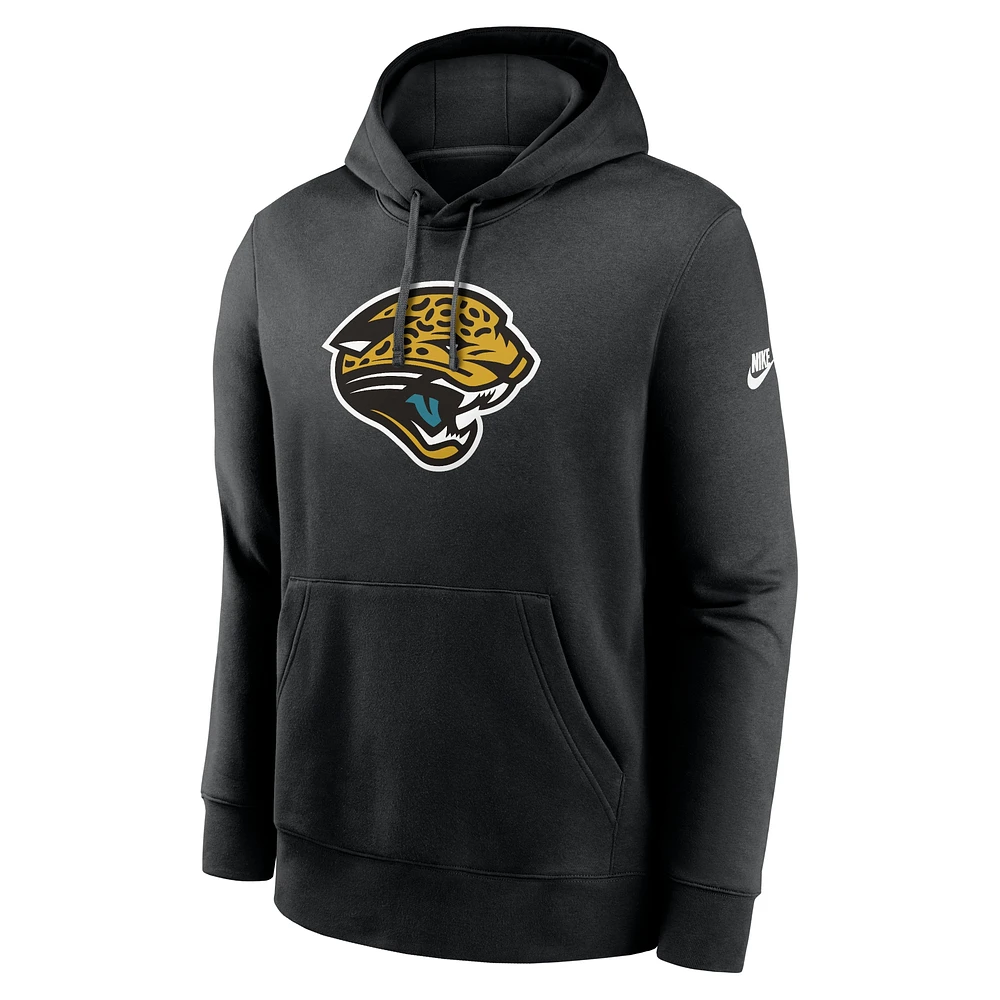 Sweat à capuche Nike Jacksonville Jaguars Rewind Club Logo pour homme, noir