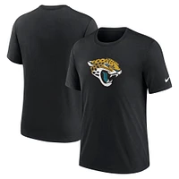 T-shirt à trois mélanges Nike noir avec logo Rewind des Jacksonville Jaguars pour homme