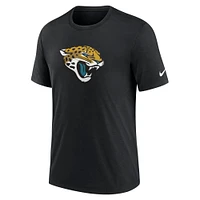 T-shirt à trois mélanges Nike noir avec logo Rewind des Jacksonville Jaguars pour homme