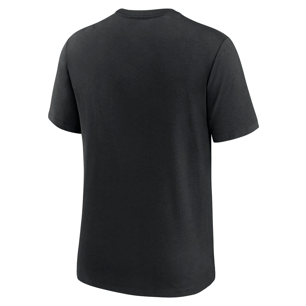 T-shirt à trois mélanges Nike noir avec logo Rewind des Jacksonville Jaguars pour homme