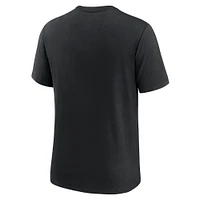 Men's Nike Black Jacksonville Jaguars Rewind Logo Tri-Blend T-Shirt