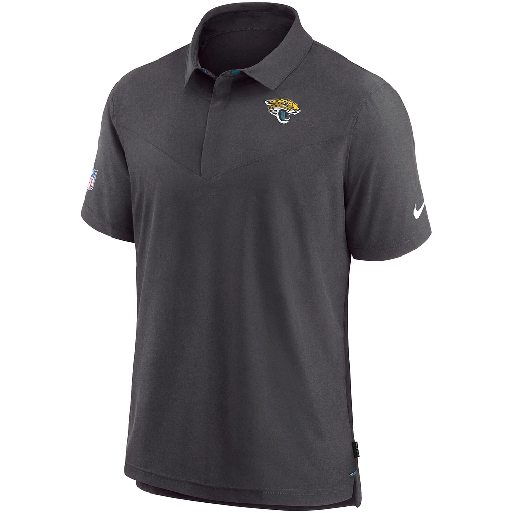 Polo de performance Nike noir Jacksonville Jaguars Sideline Lockup pour homme