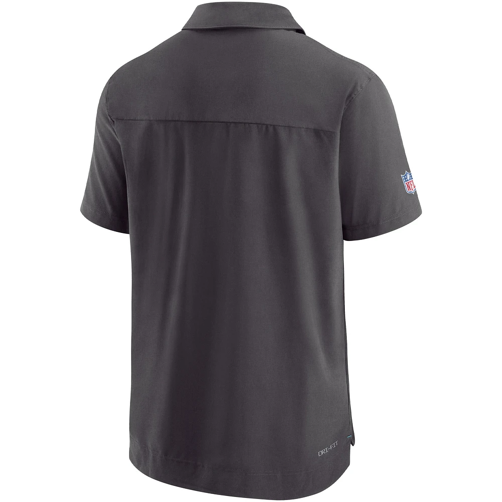 Polo de performance Nike noir Jacksonville Jaguars Sideline Lockup pour homme