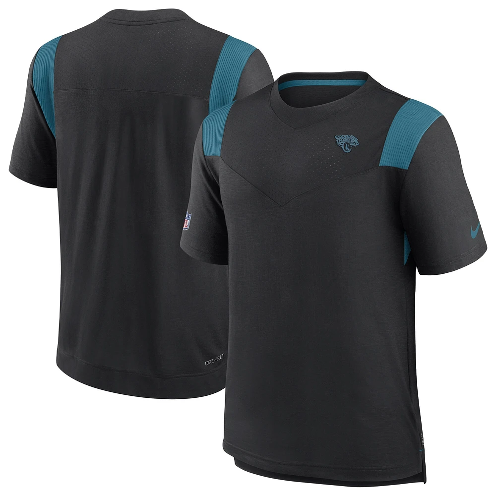 T-shirt Nike Jacksonville Jaguars Sideline Tonal Logo Performance Player pour homme, noir