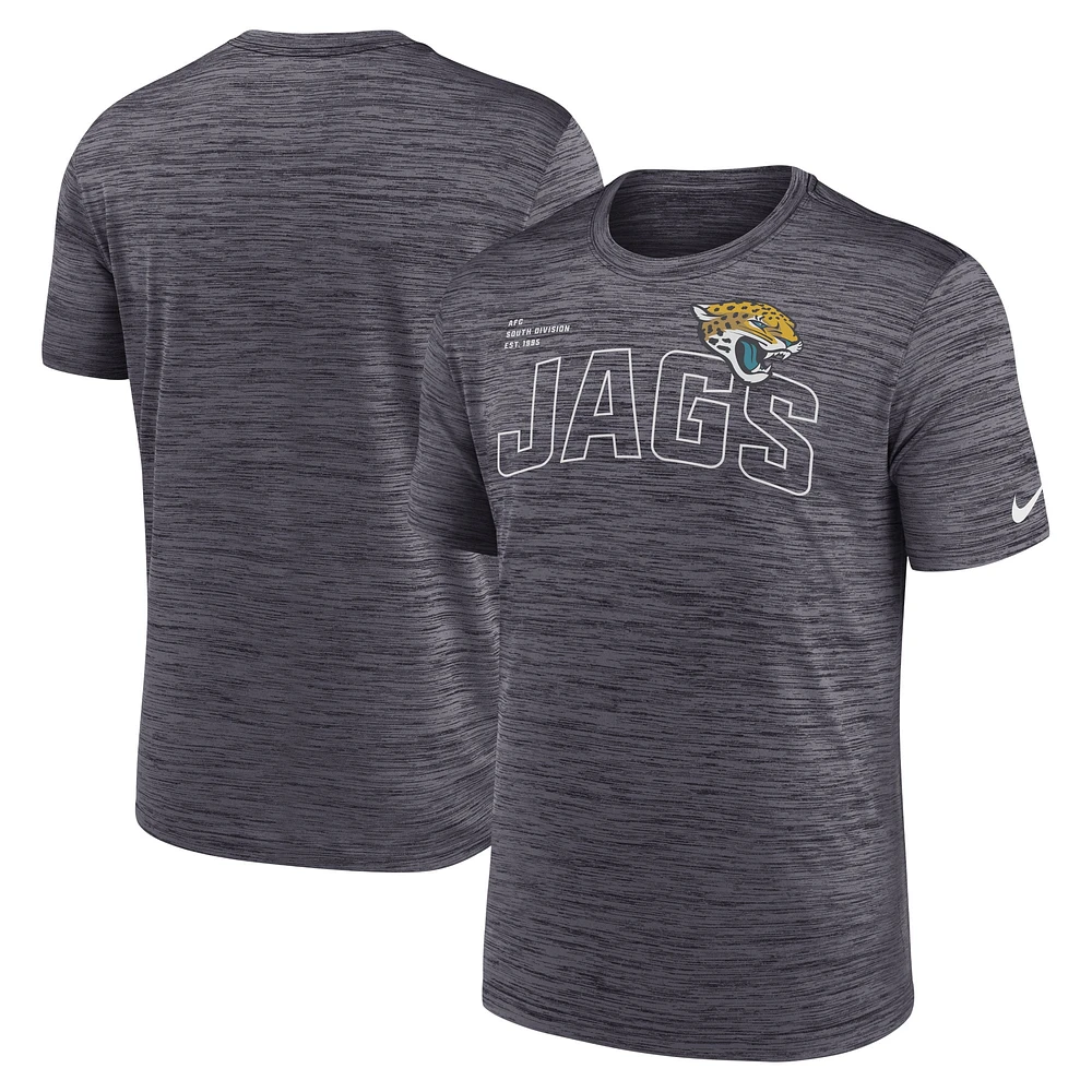 T-shirt Nike noir Jacksonville Jaguars Velocity Arch Performance pour homme