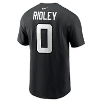 T-shirt Nike Calvin Ridley pour homme, noir, nom et numéro du joueur des Jacksonville Jaguars