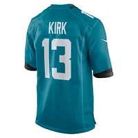 Maillot de match Nike Christian Kirk pour hommes, sarcelle, Jacksonville Jaguars