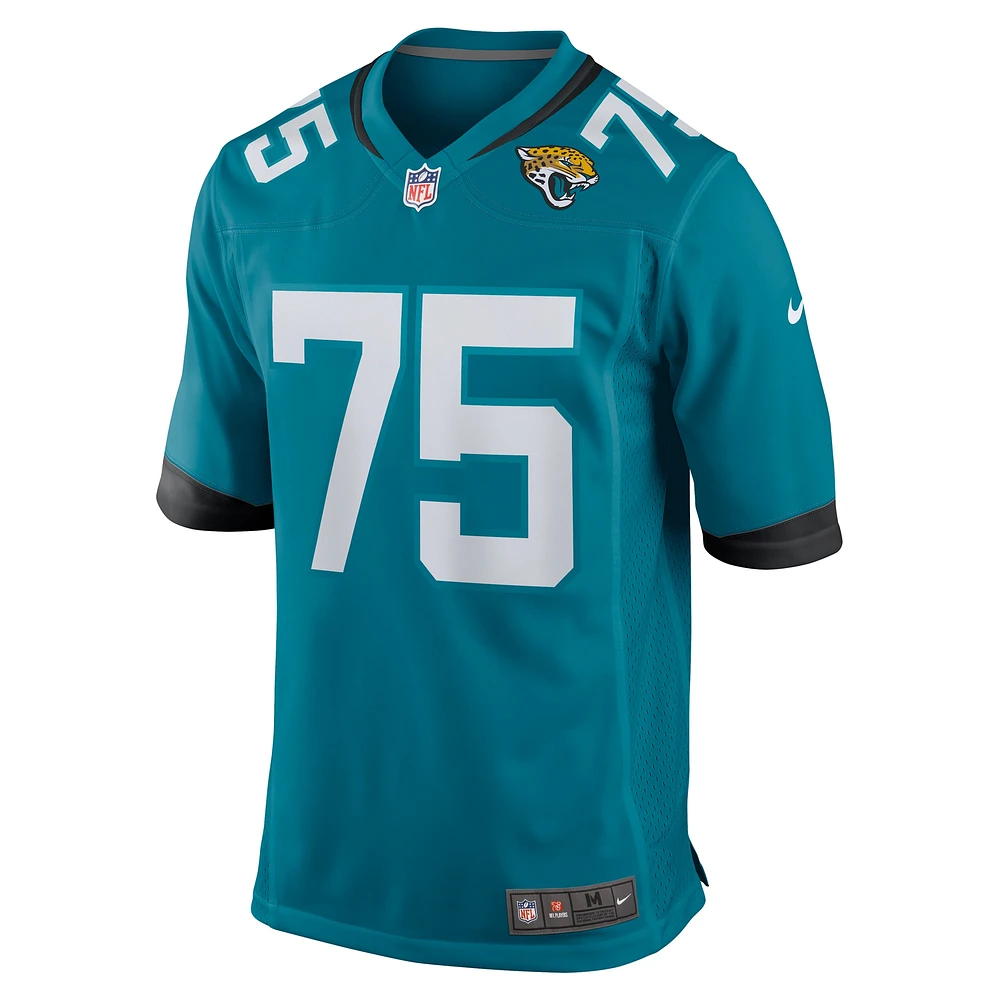 Maillot de match Nike Cooper Hodges des Jacksonville Jaguars pour homme, bleu sarcelle