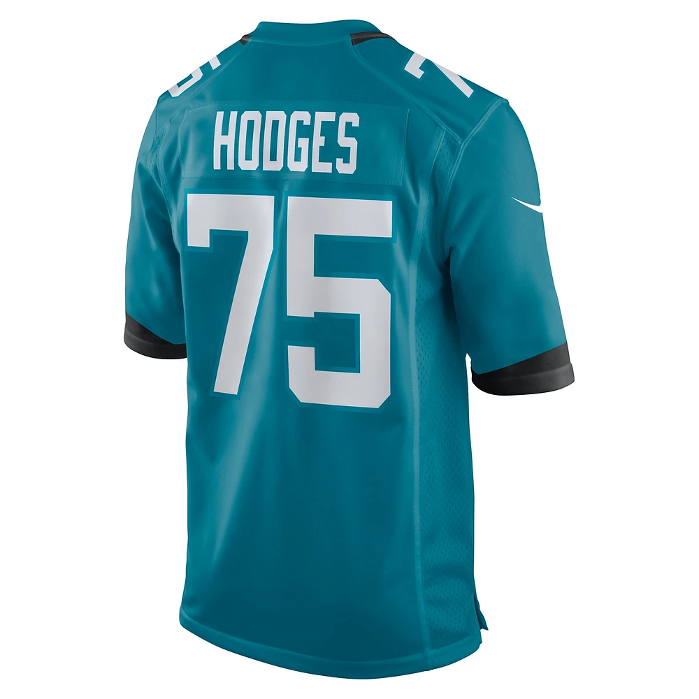 Maillot de match Nike Cooper Hodges des Jacksonville Jaguars pour homme, bleu sarcelle