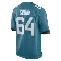 Men's Nike Coy Cronk Teal Jacksonville Jaguars Game Player Jersey