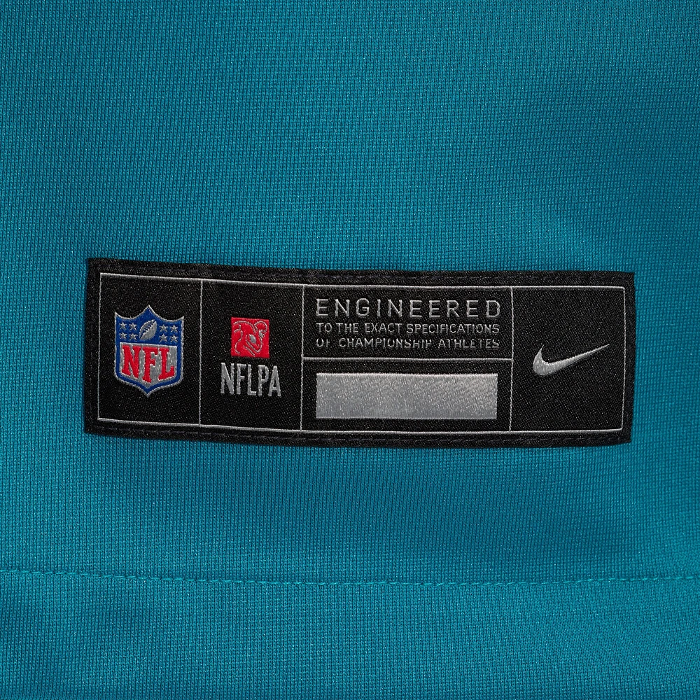 Maillot de jeu Nike Gabe Davis pour hommes, bleu sarcelle, Jacksonville Jaguars Prowler Throwback Player Game