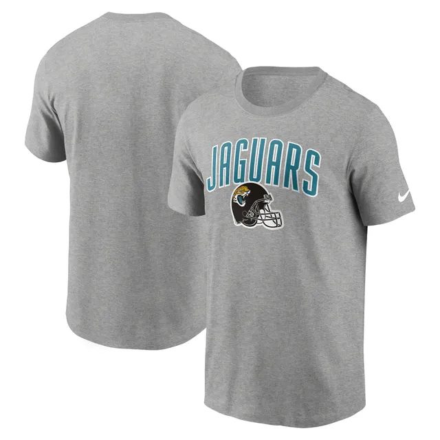 Lids Jacksonville Jaguars Nike Color Block Team Name T-Shirt -  White/Heathered Black