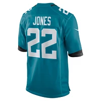 Maillot de match d'équipe Nike Jarrian Jones Teal Jacksonville Jaguars pour homme