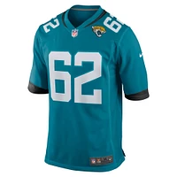 Maillot de match Nike Javon Foster Teal Jacksonville Jaguars pour homme