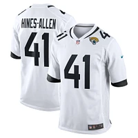 Maillot de match joueur Nike Josh Hines-Allen des Jacksonville Jaguars blanc pour homme