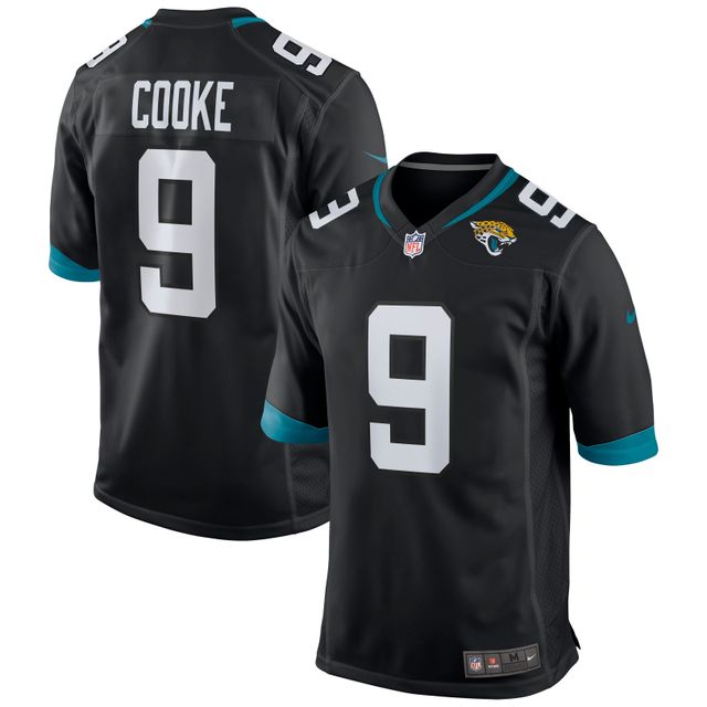 Maillot de match Nike Logan Cooke pour hommes, noir, Jacksonville Jaguars