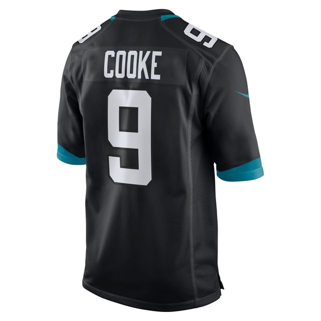 Maillot de match Nike Logan Cooke pour hommes, noir, Jacksonville Jaguars