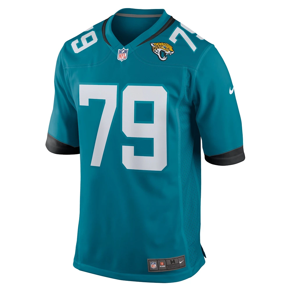 Men's Nike Luke Fortner Teal Jacksonville Jaguars Game Jersey