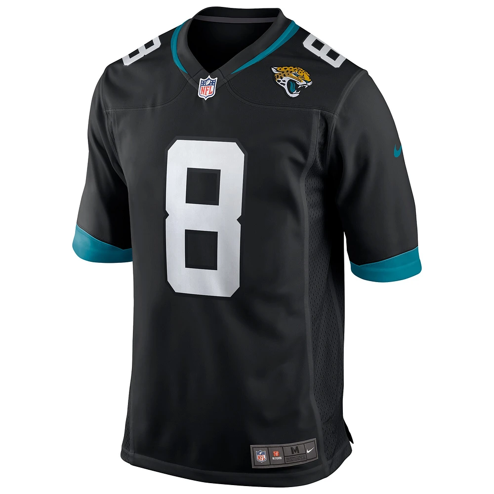 Maillot Nike Mark Brunell noir pour homme, joueur retraité des Jaguars de Jacksonville, match alternatif