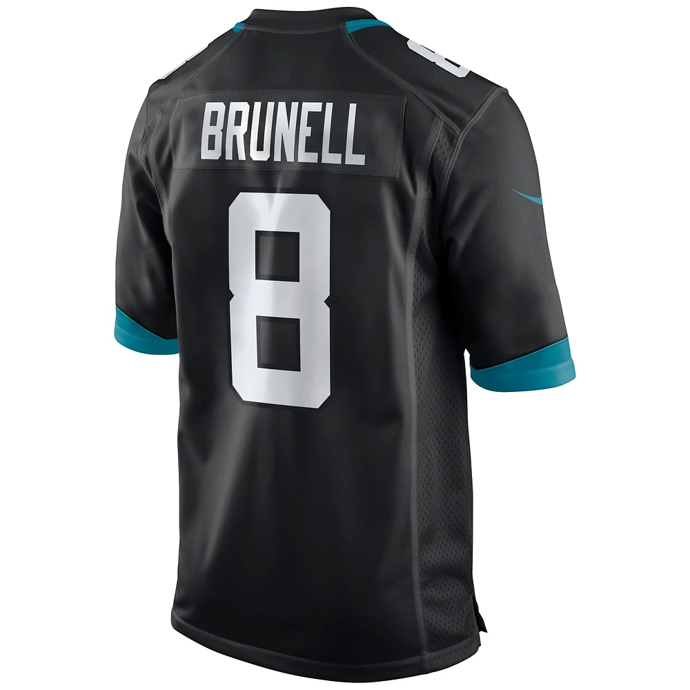 Maillot Nike Mark Brunell noir pour homme, joueur retraité des Jaguars de Jacksonville, match alternatif