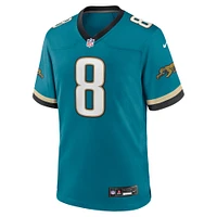 Maillot Nike Mark Brunell pour hommes, bleu sarcelle, Jacksonville Jaguars Prowler Throwback, joueur retraité