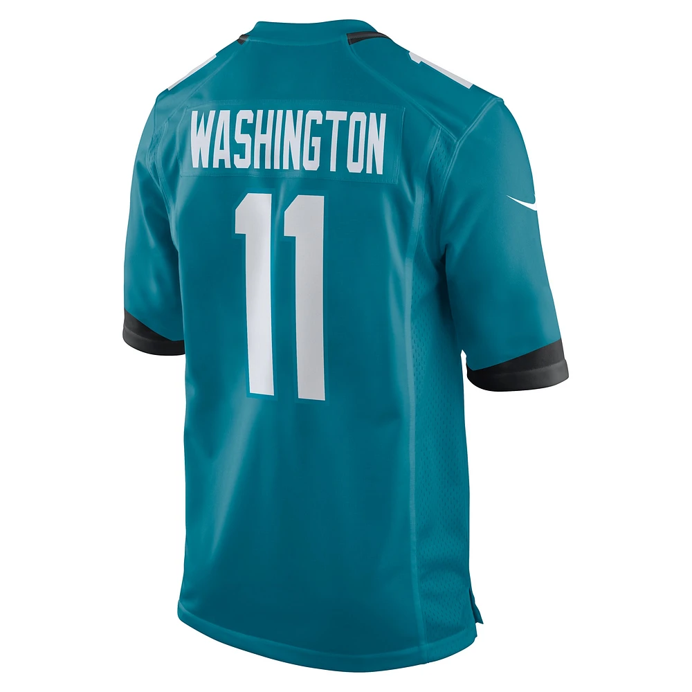 Men's Nike Parker Washington  Teal Jacksonville Jaguars Team Game Jersey