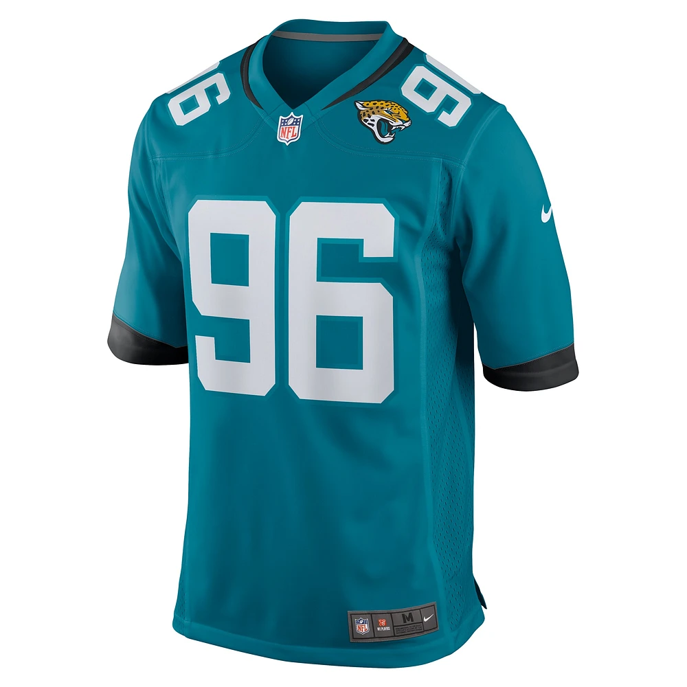 Men's Nike Ross Blacklock  Teal Jacksonville Jaguars Team Game Jersey