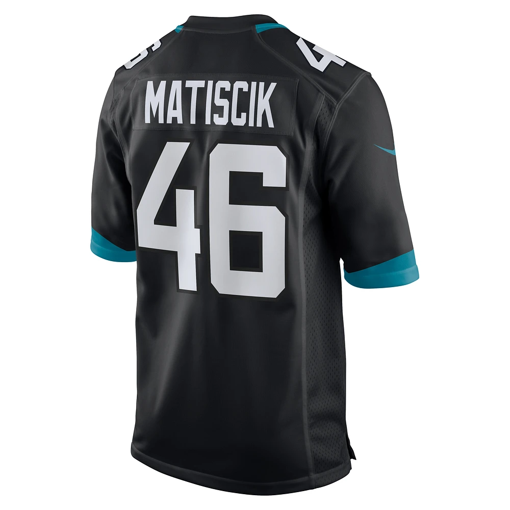 Men's Nike Ross Matiscik Black Jacksonville Jaguars Alternate Game Jersey