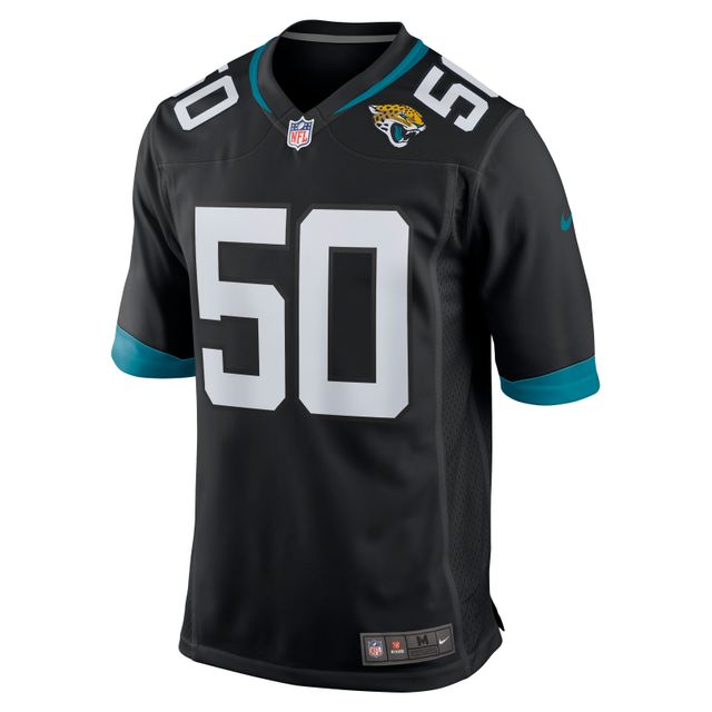 Maillot de match Nike Shaquille Quarterman pour hommes, noir, Jacksonville Jaguars