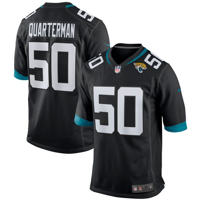 Maillot de match Nike Shaquille Quarterman pour hommes, noir, Jacksonville Jaguars