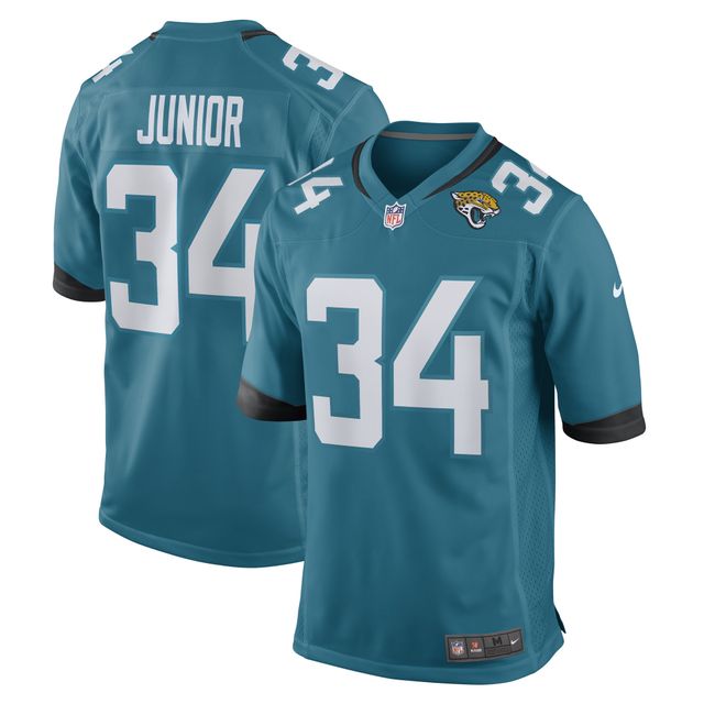 Maillot de joueur jeu d'équipe Nike Teal Gregory Junior des Jacksonville Jaguars pour hommes