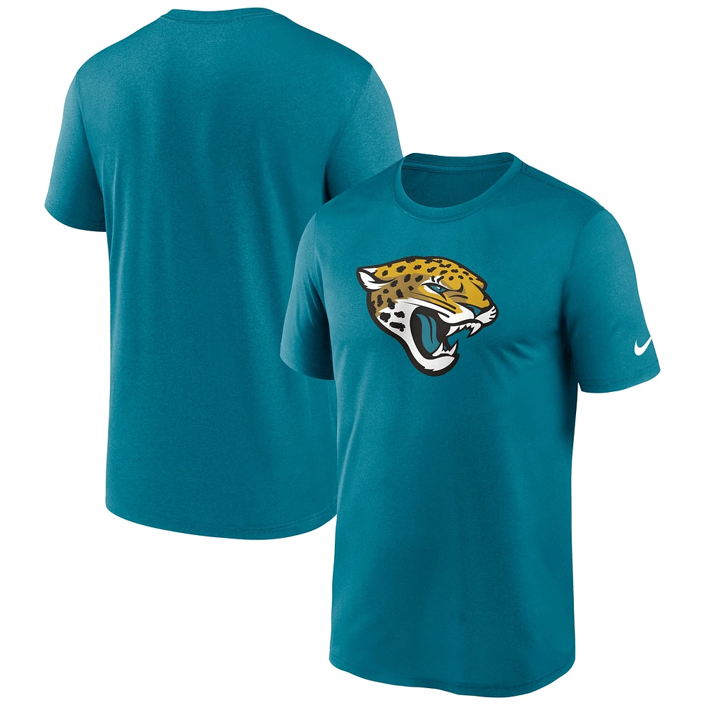 Men's Nike  Teal Jacksonville Jaguars Legend Logo Performance T-Shirt