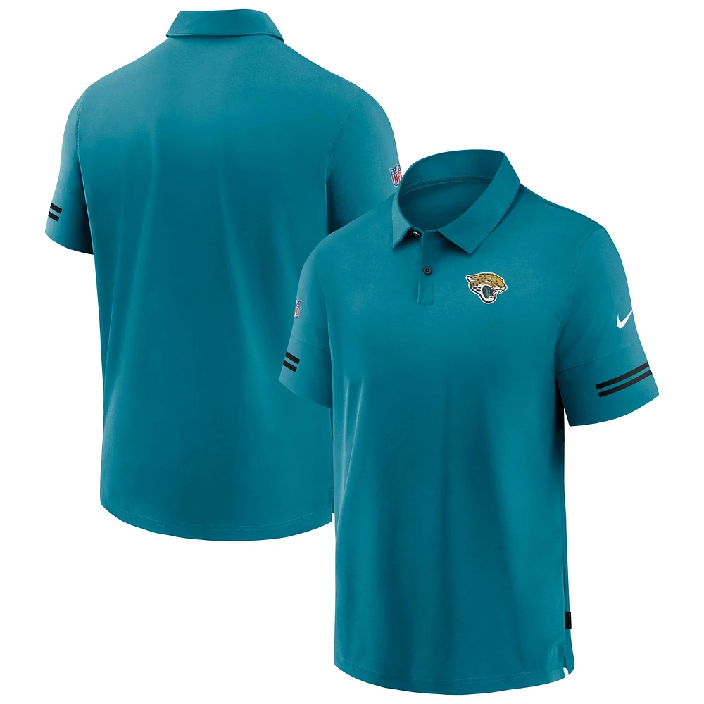 Polo pour homme Nike Jacksonville Jaguars Logo Sideline Elite Performance bleu sarcelle