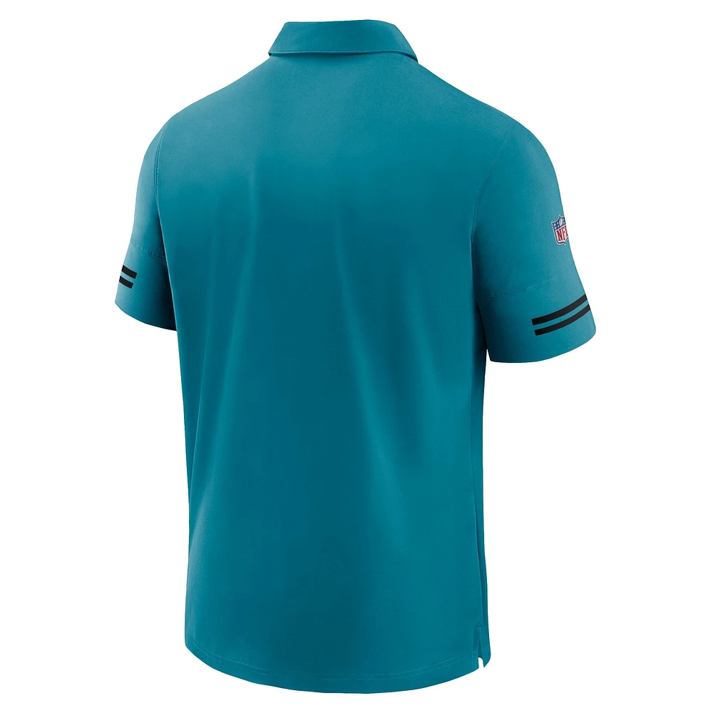 Men's Nike Teal Jacksonville Jaguars Logo Sideline Elite Performance Polo