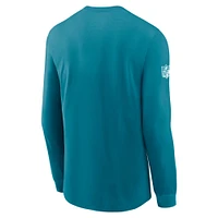 Men's Nike Teal Jacksonville Jaguars Sideline Performance Long Sleeve T-Shirt